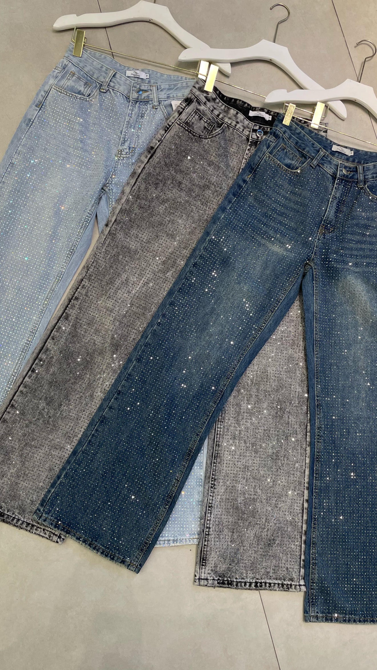 Calça Jeans Strass